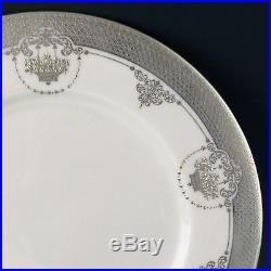 Lenox China Vintage 12 Incredible Cabinet Sterling Silver Encrusted Dinner Plate
