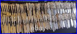 Lot of 112 Vintage Silverplate Dinner Butter Lunch Knives Arts/Crafts Flatware