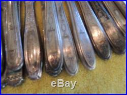 Lot of 120 Silverplate Dinner Knives Vintage CRAFT Flatware Hollow Flat Antique