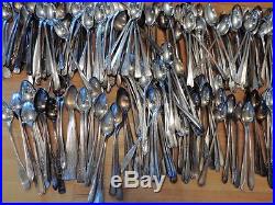 Lot of 260 Silverplate Craft Iced Teaspoons Vintage Flatware Oneida Rogers Love