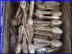 Lot of 470 Craft Silverplate Flatware Teaspoons Vintage Antique Oneida Rogers IS