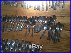 Lot of 500+ Vintage Silverplate Table Serving Spoons-forks-knife-Craft Flatware