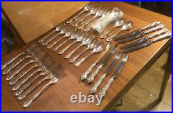 Lovely Vintage Mappin & Webb 8 Place Canteen Set Russell Silver Plated Cutlery