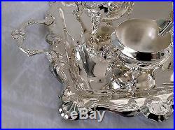 Lovely Vintage Unused Silver Plated Tea Set And Tray Downton Style