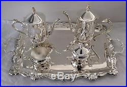 Lovely Vintage Unused Silver Plated Tea Set And Tray Downton Style