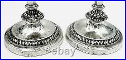 MATTHEW BOULTON PAIR OLD SHEFFIELD PLATE CANDLESTICKS GEORGE III c1815 11 Inches