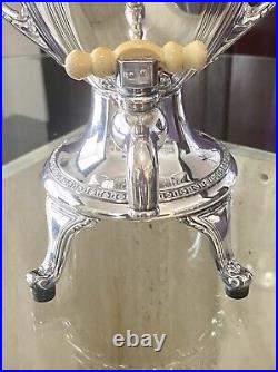 Manning Bowman & Co Vintage Silver Plate Electric Coffee Samovar