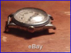 Men's Vintage WALTHAM, Military Issue, chr, plated, 9j, Not Running, Parts or Repair