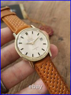 Men's Vintage Wrist Watch Omega Constellation 14k Gold Plated Automatic 1969 UK