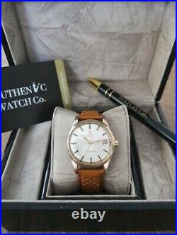 Men's Vintage Wrist Watch Omega Rose Gold Plated Automatic 1965 Manual Winding