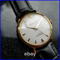 Mens Orient Star 34mm Gold-Plated Hand-Wind Dress Watch, c. 1960s Vintage MO21