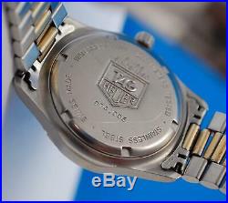 Mens Tag Heuer 2000 2-tone 18K Gold plate & SS Professional watch Gold Dial
