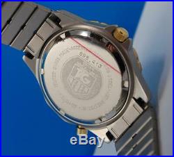 Mens Tag Heuer AIRLINE GMT 2-tone 18K Gold plate & SS watch NOS Condition