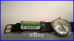 Mint Vintage 19J Gold Plate Seiko Champion J14082 Hand Wind Watch, Original Tag