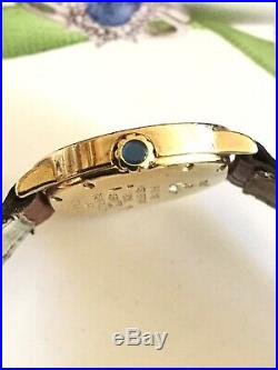 Must De Cartier Vintage 24ct Gold Plated On Sterling Solid Silver Ladies Watch