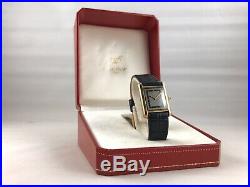 Must de Cartier Tank Vintage Unisex with Box Silver Gold PlatedNot Working
