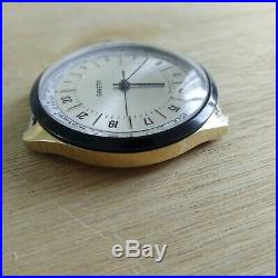 NOS! NEW! Raketa 24 Hours Vintage Watch, Soviet watch, Men watch, gold plated