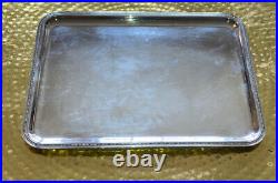 Nice Large 16.5 X12.5 Vintage French Cristofle Silver Plate Serving Tray