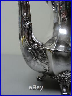 Nice Reed & Barton Vintage Silver Plate Victorian Pattern Coffee Pot