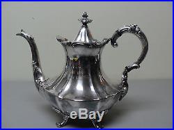 Nice Reed & Barton Vintage Silver Plate Victorian Pattern Coffee Pot