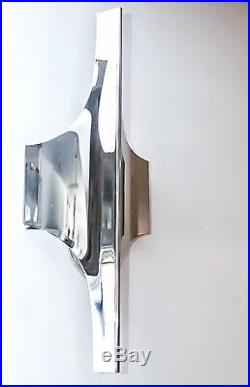 ONE OFF SIX SPACE AGE DORIA Nickel Plated Wall Sconces Original Vintage 1960s
