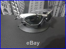 Oakley Men's Plate Sunglasses Silver Black Iridium 03-850 Vintage & Rare USA
