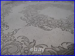 Old Vintage Wilcox Is Silver Silverplated Rochelle Epns Square Plate, 14 3/4