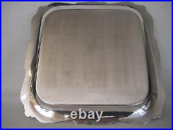 Old Vintage Wilcox Is Silver Silverplated Rochelle Epns Square Plate, 14 3/4