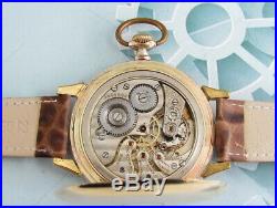 Omega Masonic Gold Plated Case Vintage Swiss mechanical mens Wristwatch Servised