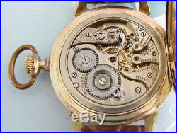 Omega Masonic Gold Plated Case Vintage Swiss mechanical mens Wristwatch Servised