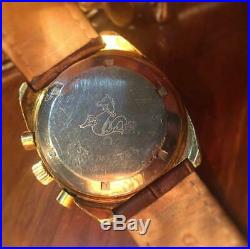 Omega Seamaster 1970s Chronograph Gold Plated Date Automatic Cal. 1040 Overhauled