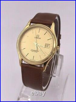 Omega Seamaster Brest 196.0251 Vintage Gold Plated Quartz Watch New Battery