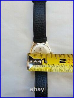 Omega Vintage Bumper Movement Automatic 10k Yg Plated Mens Watch