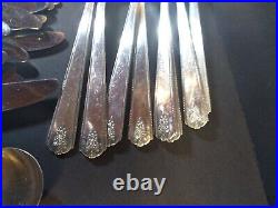 Oneida Community Silver Plate Linda 67 Pieces 12 Ice Tea Spoons Flatware set VTG