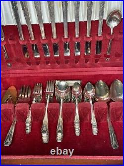 Oneida Community Silver Plate Silverware Flatware set 51 pcs Vintage