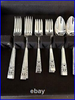 Oneida Coronation Community SilverPlate Flatware 46pc Service For 8 &Serving Pcs