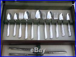 Oneida Flatware South Seas Pattern Silver Plate 54 Pieces Vintage 1955 Tableware