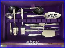 Oneida Nobility Vintage Silver Plate Royal Rose Grill Set for 8