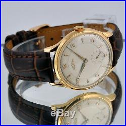 Original Delbana Gorgeous Mint Gold Plated Steel Manual Wind Vintage Gents Watch