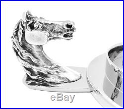 Original Vintage Hermes Paris Pin Tray / Coaster Equestrian Horse Head