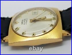 Oris Super 17 Jewels Vintage Gold Plated Date Watch A4