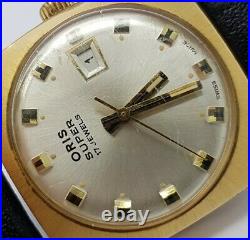 Oris Super 17 Jewels Vintage Gold Plated Date Watch A4