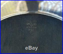 Ornate Patterned Vintage Gorham Sterling Silver Tray Platter Plate #746 15.1 oz