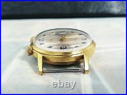 POLJOT Alarm Exacta Signal 1MChZ Soviet Watch 2612.1 Gold Plated Original 1960