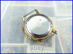 POLJOT Alarm Exacta Signal 1MChZ Soviet Watch 2612.1 Gold Plated Original 1960