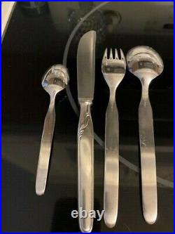 Paul Wirth 100 Silver Plate Germany 6 Place Set 24 Forks Spoons Knives Vintage