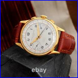 Perfect Baume Mercier Chronograph Gold Plated Authentic Gents Watch Swiss Made