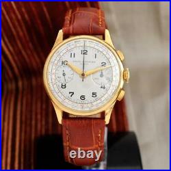 Perfect Baume Mercier Chronograph Gold Plated Authentic Gents Watch Swiss Made