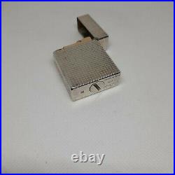 Perfect Engraved Silver Plated Small VINTAGE ST Dupont Lighter Gift France Fedex