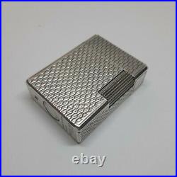 Perfect Engraved Silver Plated VINTAGE ST Dupont Paris Lux Lighter Gift Fedex